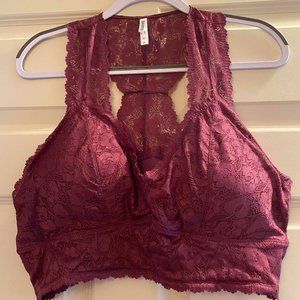 Zenana 3X Bralette NWT Purple Lace
